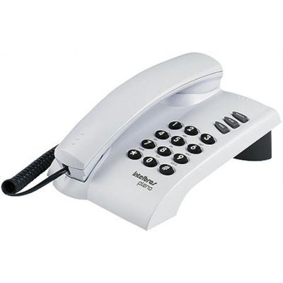 Telefone com Fio Intelbras Pleno Cinza sem Chave com Flash Rediscar e Mudo 1 Unidade