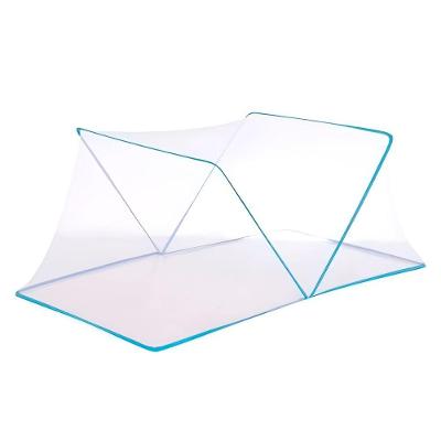 Mosquiteiro para Cama Casal Queen Tenda Portátil Dobrável Proteção para Dormir Azul