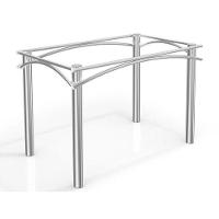 Base de Mesa p/ Cozinha Elba M004 s/ Tampo Cromado - Kappesberg - 1