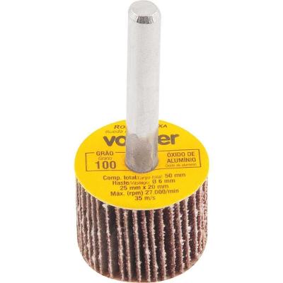 Roda de Lixa 25mm X 20mm com Haste Grão 100 para Acabamento em Superfícies Diversas Vonder