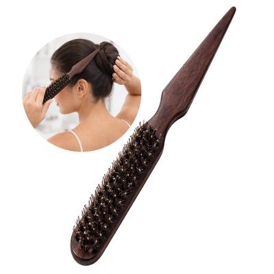 Escova Fina de Acabamento para Penteado Cerdas Mistas Marrom Vertix