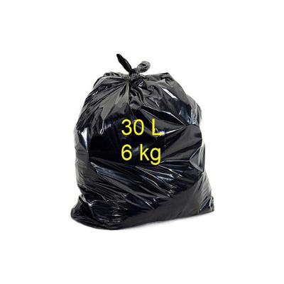 Sacos para Lixo Preto Reforçado 30L Pacote com 100 Unidades Reciclados 6kg