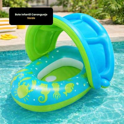 Bote Infantil Inflável Caranguejo Verde para Piscina e Praia Bestway