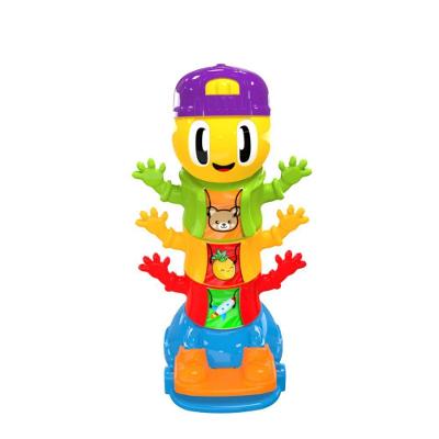 Brinquedo Educativo Infantil Pula Centopeia com Encaixe para Desenvolvimento Motor Multicolor