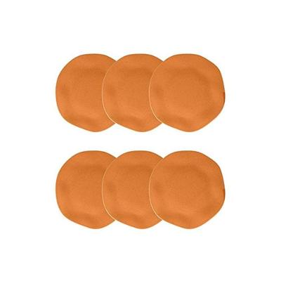 Conjunto de 6 Pratos Fundos Ryo Papaya 22,5cm Porcelana Acabamento Artesanal Laranja Oxford