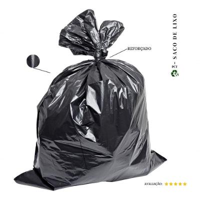 Saco de Lixo 500L Reforçado Preto P com 20 Unidades Higipack