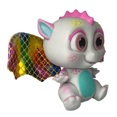 Brinquedo Infantil Bebê Dragão Flying Baby com Asas Branco Anjo Toys