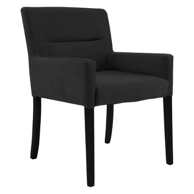 Poltrona Vicenza Decorativa para Sala de Estar Veludo com Pés Madeira Preto Gran Belo