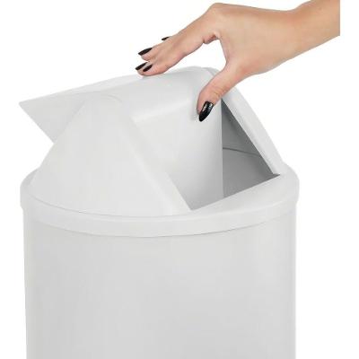 Cesto Lixeira 22L com Tampa Vai e Vem Basculante para Uso Doméstico Higipack