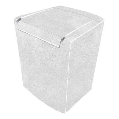 Capa para Máquina de Lavar Vida Pratika m Abertura Superior com Zíper 62x80x62cm Branca