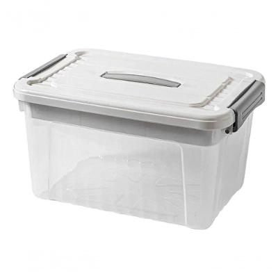 Cesto Multiuso 15L com Tampa Branco Plástico Top Rio Comercial