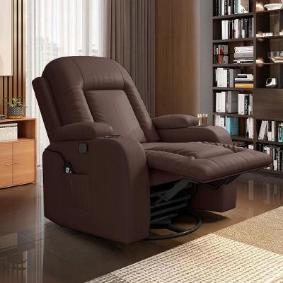 Poltrona Reclinável G31 com Massagem Aquecimento Pu Marrom Chocolate Gran Belo
