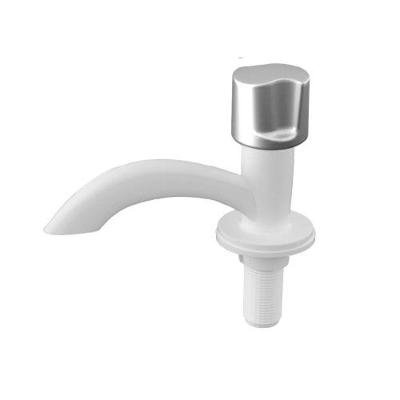 Torneira para Lavatório Mesa Fixa Tulipa 1-4 de Volta Abs Branco e Cromado Socel