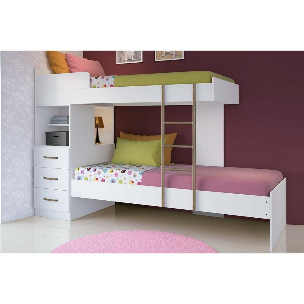 Beliche Multifuncional Havana Plus c/ 3 gavetas Branco - Santos Andirá - 1