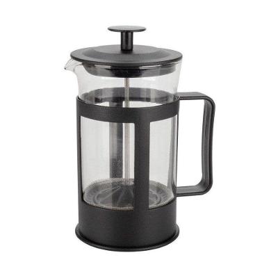 Cafeteira Prensa Francesa Vidro e Plástico 300ML para Café Chá e Infusões Preto Fratelli