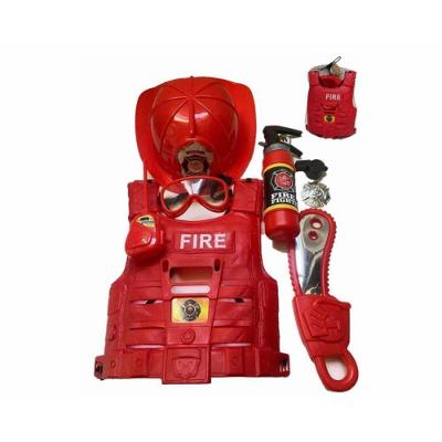 Brinquedo Kit Bombeiro Infantil com Colete Capacete e Acessórios DDG Toys