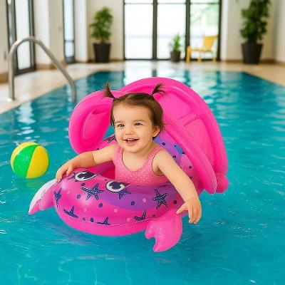 Bote Infantil Inflável Caranguejo Rosa para Piscina e Praia Seguro e Estável Rosa Bestway