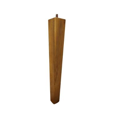 Pé Palito Quadrado G75 30cm Madeira Maciça Mel para Poltrona Mesa Lateral Puff Gran Belo