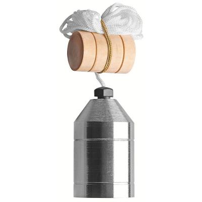 Prumo Master 1000g 2,5m em Aço Especial com Calço de Madeira para Construção Tramontina