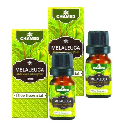 Óleo Essencial de Melaleuca Tea Tree Chamel 100% Puro Kit 2 Frascos de 10ML