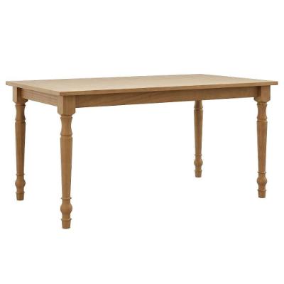 Mesa de Jantar Rubi 6 Lugares Madeira Maciça Taeda 160cm Marrom Milani Movelaria
