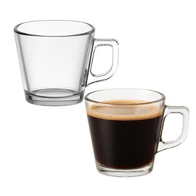 Jogo de Xícaras de Café Turin Vidro 90ML Transparente 2 Peças em Casa Tem