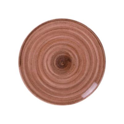Prato de Sobremesa Paraty Mocha em Porcelana 23cm Alta Resistência para Mesa Posta Tramontina