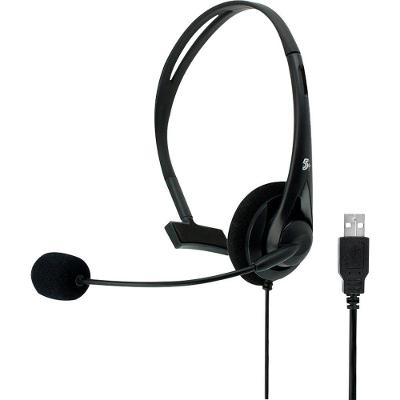 Headset Usb 015-0101 para Telefone e Computador com Microfone Preto 5+