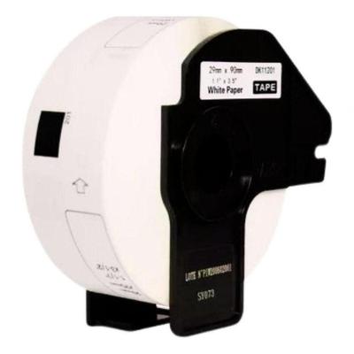 Rolo de Etiqueta Brother DK-1201 Compatível Impressoras Linha QL 29mm X 90mm 400 Unidades Preta