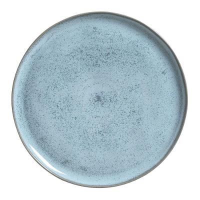 Prato Raso Bio Breeze Classific 1 Peça Cerâmica Acabamento Orgânico Azul Porto Brasil