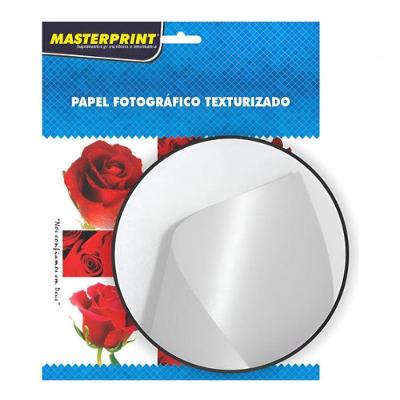 Papel Fotográfico Glossy Textura Pérola 200g A4 20 Folhas Branco à Prova D'água