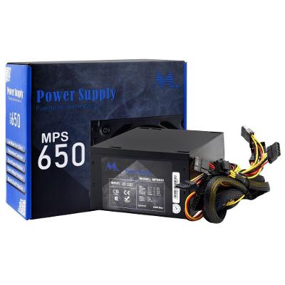 Fonte de Alimentação Atx MPS650 650W com Proteções OVP UVP SCP OPP Preto Mtek