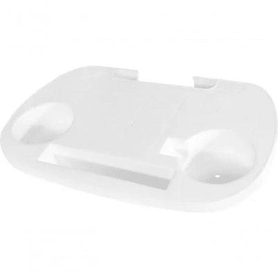 Mesa Lateral Portátil para Cadeira de Praia com Porta Copo Branco Bel Lazer