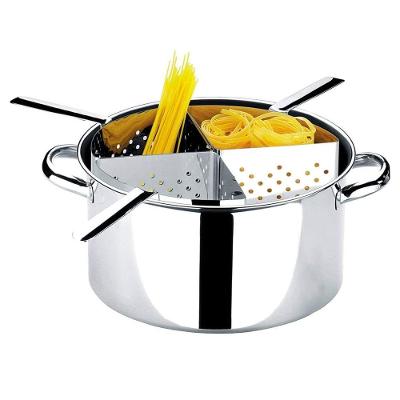 Panela Espagueteira Inox com 4 Cestos 10L para Uso Profissional Hercules