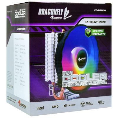 Cooler para Processador Dragonfly KD-P2RGB 120mm com Iluminação RGB Keepdata