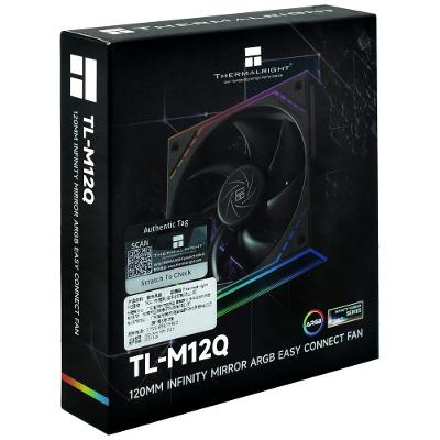 Cooler para Gabinete TL-M12Q Infinity Mirror 120mm ARGB Preto Thermal Right