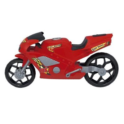Moto de Brinquedo Super Moto 360 Esportiva para Brincadeiras Vermelha Bs Toys