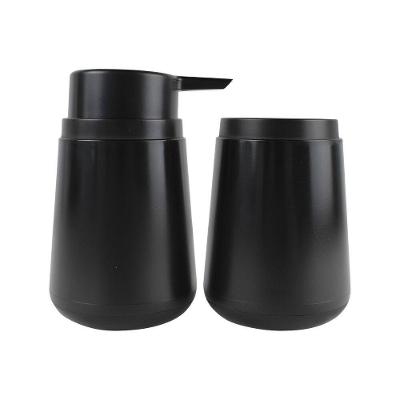 Conjunto Dispenser para Banheiro Linha Acqua Kit 2 Peças para Organização Preto Goedert