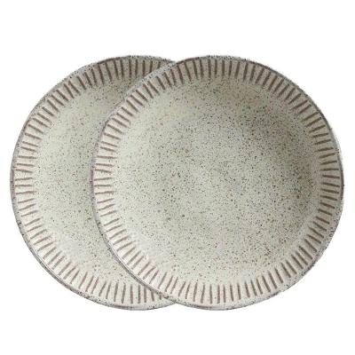 Jogo 2 Prato Fundo Pistache 22,5cm 830ml em Cerâmica Porto Brasil