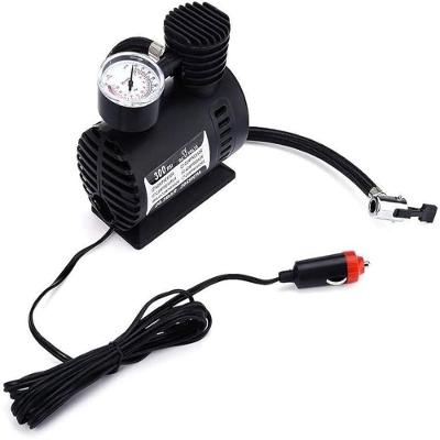 Compressor de Ar Portátil Veicular 12V Mini Elétrico para Pneus com Manômetro 300 Psi 50W Utibom