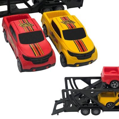Mini Cegonheiro de Brinquedo para Carrinhos com Rampa Azul Bs Toys