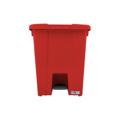 Lixeira Quadrada 15L Polipropileno Abertura com Pedal para Cozinha Vermelho