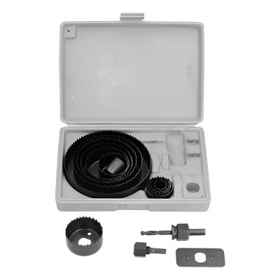 Kit Serra Copo 16 Peças com Maleta para Furos em Madeira Plástico e Gesso