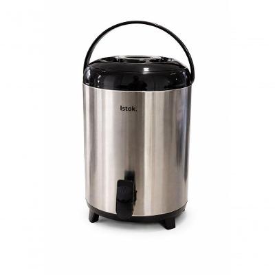 Botijão Térmico 9,5L para Servir Bebidas em Inox com Torneira Uso Doméstico e Comercial Inox