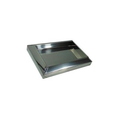 Cinzeiro de Chão em Aço Inox Coletor de Bituca 6,5cmx33cmx23,5cm Inox