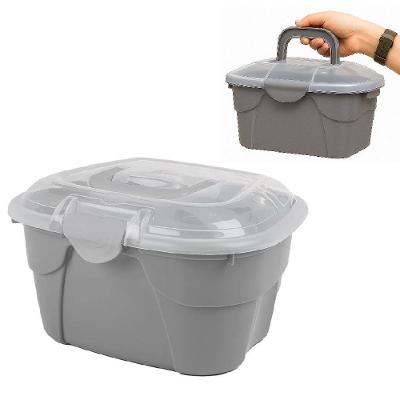 Maleta Multiuso Organizadora Beauty Bag Grande Plástico Rígido para Maquiagem e Remédios Utibom