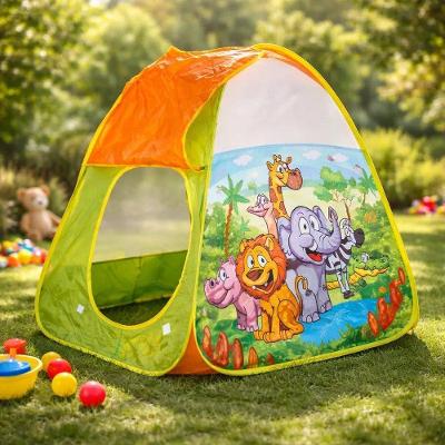 Barraca Infantil Dobrável Brinquedo Cabana Portátil em Poliéster First Bikes