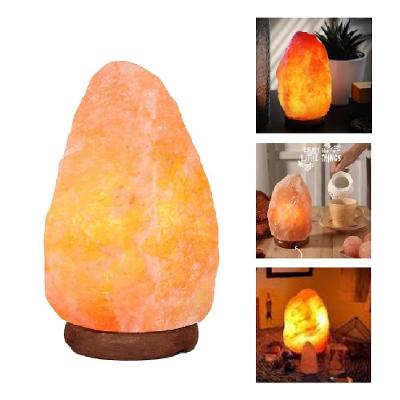 Luminária Terapêutica Sal Rosa do Himalaia Abajur Ajustável Ambiente Relaxante Laranja Bivolt Utibom