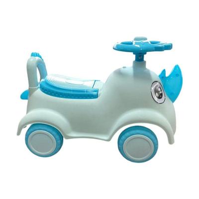 Andador Infantil Rinoceronte Azul com Volante Rodas Suaves e Registro Inmetro Uniart