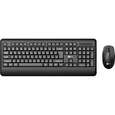 Kit Teclado e Mouse sem Fio KW202 Antirrespingo ABNT2 Preto Lecoo